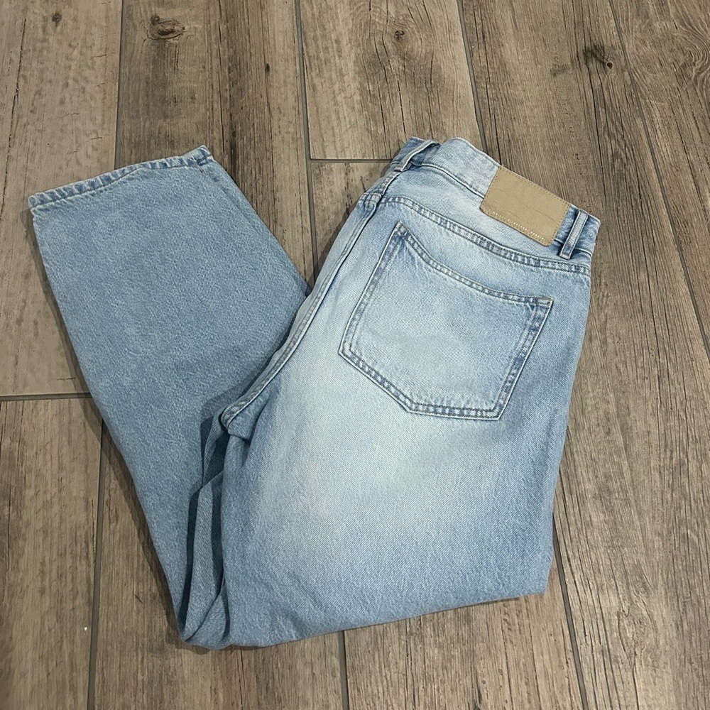 Bershka Light Blue Men's Straight Jeans